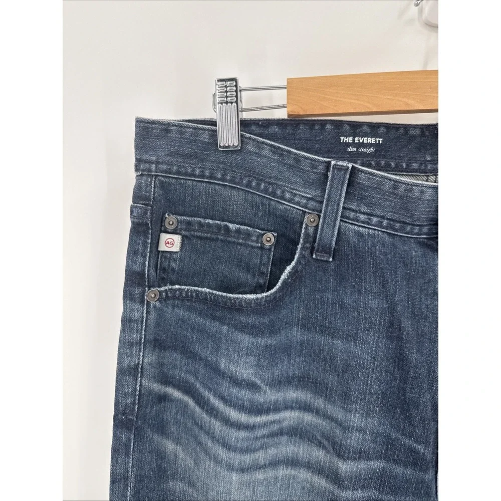 AG Adriano Goldschmied Mens The Everett Slim Straight Jeans Size 34R Stretch